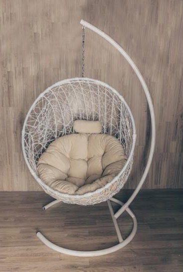 

Подвесное кресло Craftmebel Кокон Круглое Стандарт (белый/бежевый)