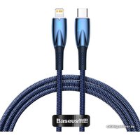 Кабель Baseus Glimmer Series Fast Charging Data Cable Type-C - Lightning 20W CADH000003 (1 м, синий)
