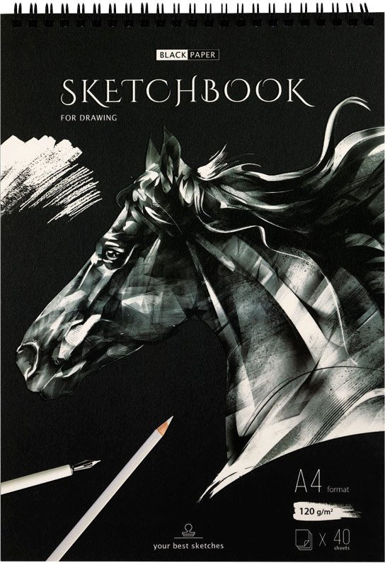 

Блокнот ArtSpace Black line. Horse SkА440_38362 (40 л)