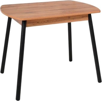 Кухонный стол Listvig Винер Mini R раздвижной (дуб табачный/черный)