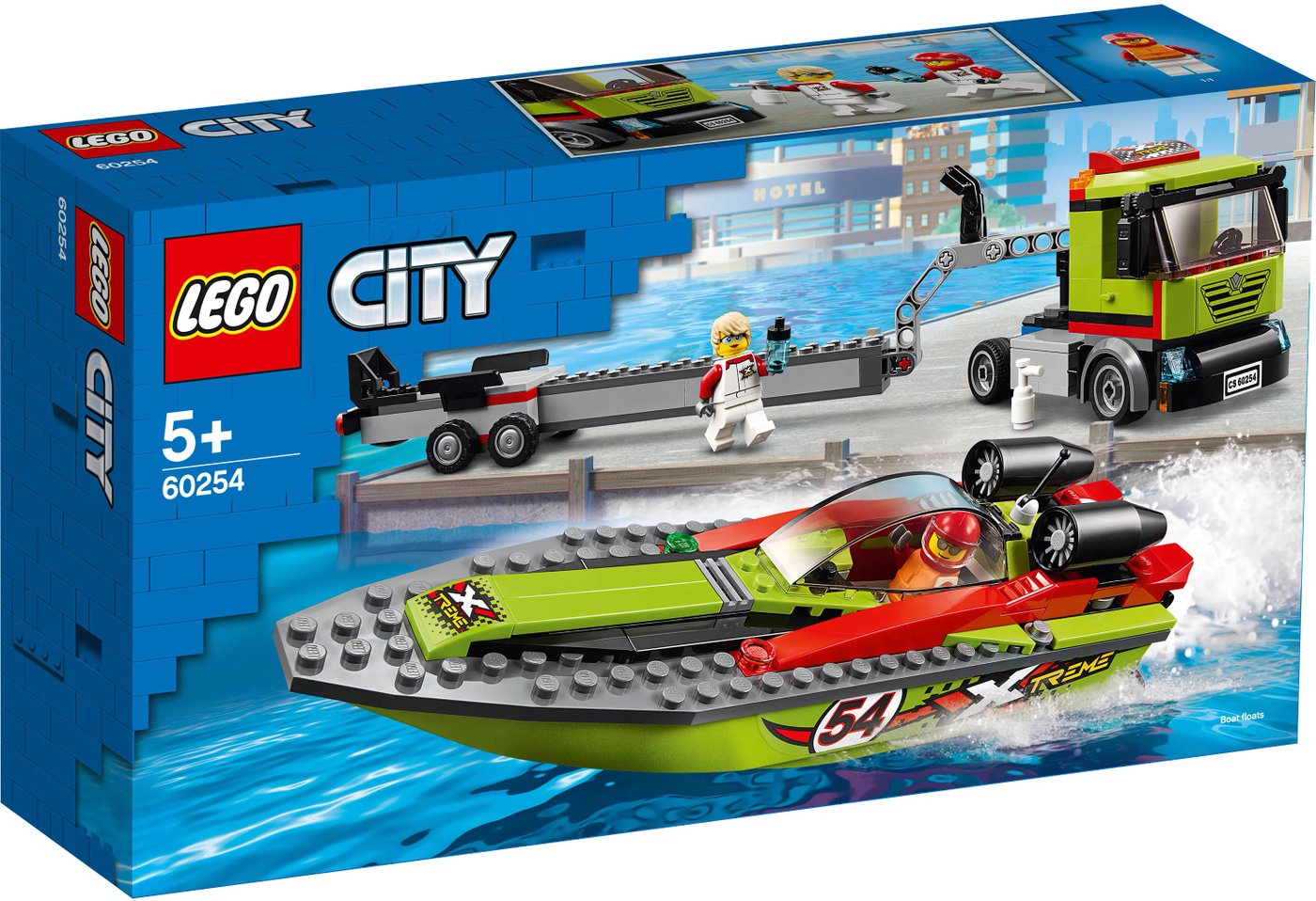 

Конструктор LEGO City 60254 Транспортировщик скоростных катеров