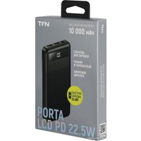 Внешний аккумулятор TFN Porta LCD PD 22.5W 10000mAh (черный)