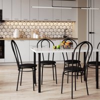 Стул Mio Tesoro Тюльпан (черный/черный)