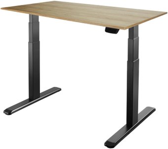 Стол с регулировкой высоты ErgoSmart Ergo Desk Prime 1380x800x18 мм (дуб натуральный/черный)