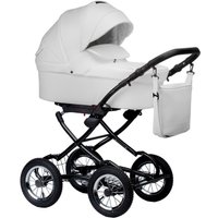 Универсальная коляска Indigo Barbara ECO Classic (2 в 1, be 05/белая кожа)