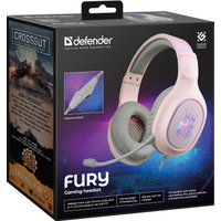 Наушники Defender Fury (розовый)