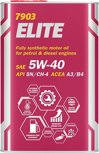 Моторное масло Mannol ELITE 5W-40 1л (металл)