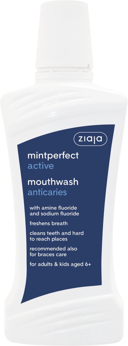 

Ополаскиватель для полости рта Ziaja Mint Perfect Active Против кариеса 500 мл
