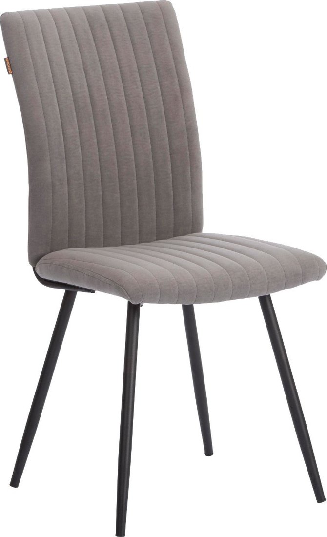 

Стул TetChair Monte Carlo флок (серый/черный)
