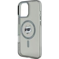Чехол для телефона Lagerfeld PC/TPU NFT Choupette Head Metal camera (MagSafe) для iPhone 16 Pro Max KLHMP16XHLSCHK
