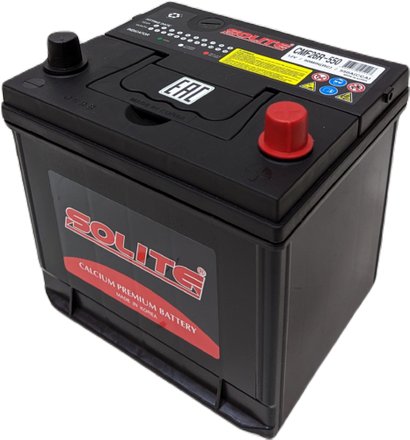 

Автомобильный аккумулятор Solite CMF 26R-550 борт (60 А·ч)