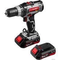 Дрель-шуруповерт Зубр ДШЛ-141 КН (с 2-мя АКБ, кейс)