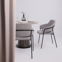 Кухонный стол Lepremo AV 2317 МДФ+керамика 900 (белый глянцевый Pandora/черный+HPL ипанема)