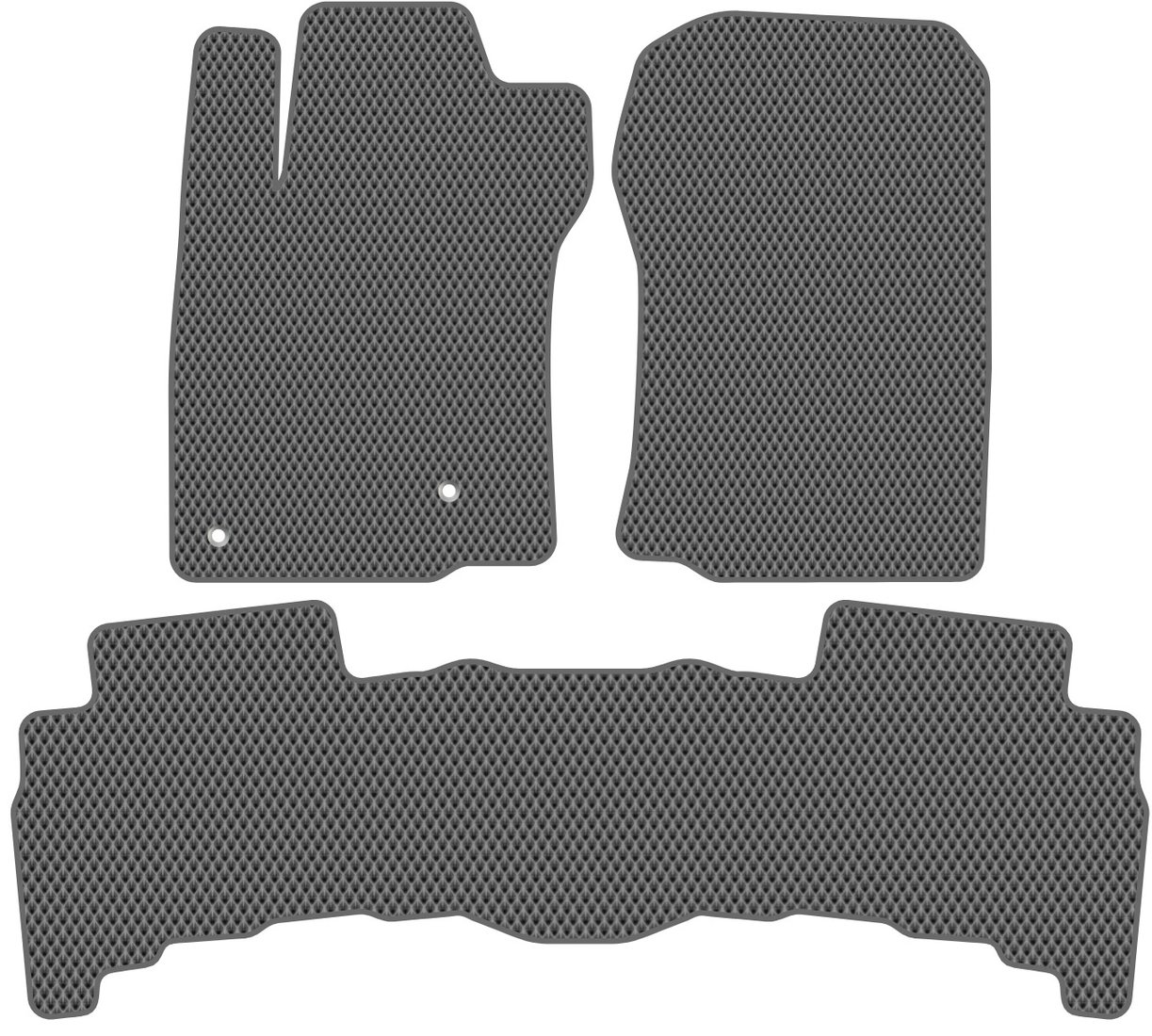 

Комплект ковриков для авто Alicosta Lexus GX460 II (suv / J150) задний цельный 2009 - 2013 (серый, ромб)