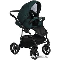 Универсальная коляска Pituso Nino (2 в 1, 3016/1 emerald mood/metalic emerald mood)