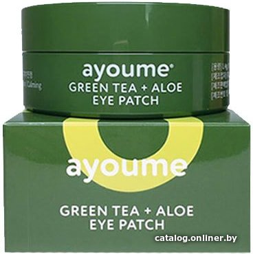 Ayoume Патчи для глаз Green Tea + Aloe Eye Patch 60 шт
