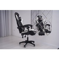 Игровое (геймерское) кресло Calviano 1590 (PU, черный/белый)