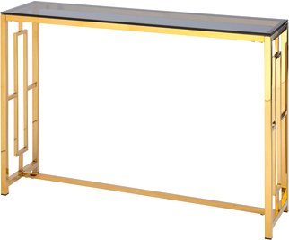 

Консольный стол Stool Group Бруклин 120x40 (стекло Smoke/сталь золото)