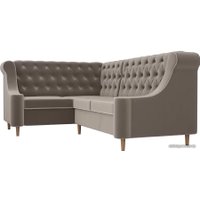 Угловой диван Лига диванов Бронкс 104571 (левый, коричневый)