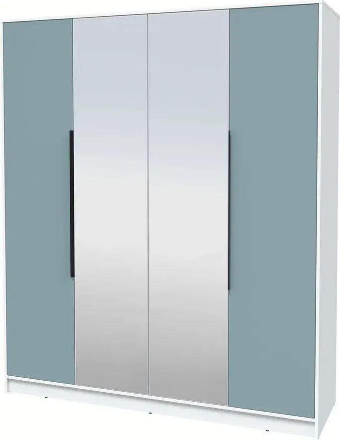 

Шкаф распашной Интерлиния Концепт КТ-Ш4з Глосс (белый платинум/океан)