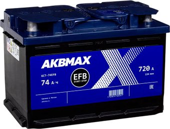 Автомобильный аккумулятор AKBMAX EFB L+ (74 А·ч)