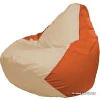 Кресло-мешок Flagman Груша Макси Г2.1-143 (оранжевый/бежевый)