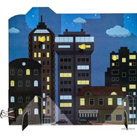 Конструктор PinLab Электроника на бумаге 203 Светофор, Огни большого города