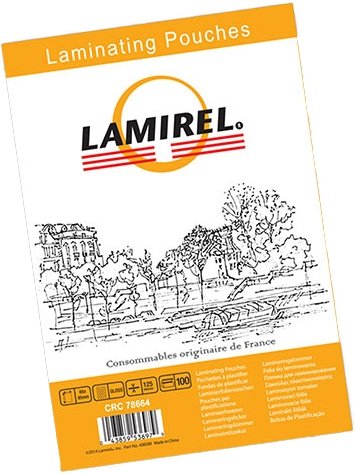

Пленка для ламинирования Lamirel 85x120 мм, 125 мкм, 100 л LA-78767