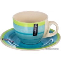 Чашка с блюдцем Elrington Весенняя капель 139-23028