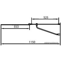 Стеклянная шторка для ванны Omnires QP95B-P TR
