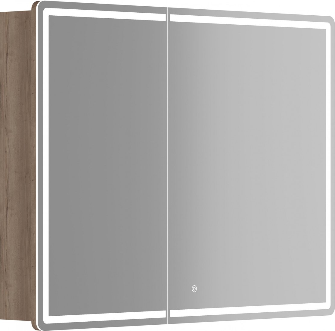 Sancos Шкаф с зеркалом Mirror MI100EG (с LED подсветкой, дуб галифакс натуральный)