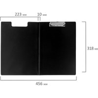 Планшет с зажимом Staff 229557 (черный)