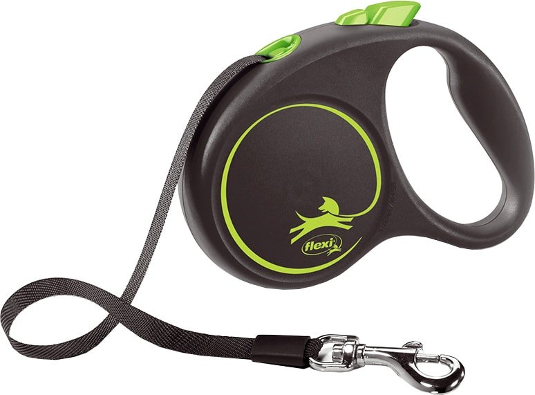 

Поводок-рулетка Flexi Black Design M Tape 5 m (салатовый)