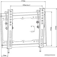 Кронштейн для телевизора iTech P2T (черный)