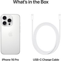 Смартфон Apple iPhone 16 Pro 128GB (белый титан)