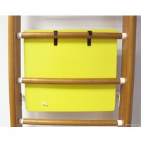 Детский спортивный комплекс Kampfer Helena Ceiling Busyboard (стандарт, ореховый/бизиборд желтый)