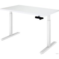 Стол для работы стоя ErgoSmart Manual Desk 1360x800x36 мм (альпийский белый/белый)