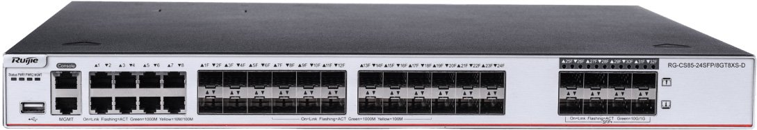 

Управляемый коммутатор 3-го уровня Ruijie Networks RG-CS85-24SFP/8GT8XS-D