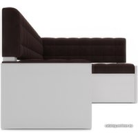 Угловой диван Мебель-АРС Ганновер правый 208x82x133 (велюр шоколад HB-178 16)