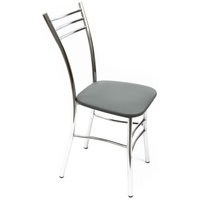 Стул ВВР Трио (серый/хром, экокожа) в Могилеве