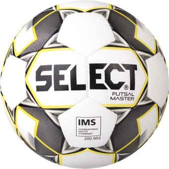 Футзальный мяч Select Futsal Master (4 размер, белый/черный/желтый)