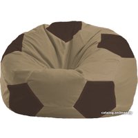 Кресло-мешок Flagman Мяч М1.1-93 (бежевый темный/коричневый)