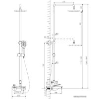 Душевая система  Lemark LM6862C
