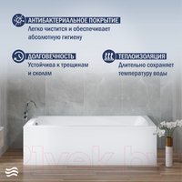 Ванна Lauter Aurora 150x70 21010050 (с ножками, лицевым и торцевым экранами)