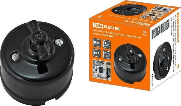 Выключатель TDM Electric Болонь SQ1820-0012 (белый)