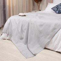 Плед Casa Conforte London Basic 130x165 6155335 (светло-серый)