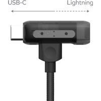 Кабель Momax DL56D 1-Link Flow Duo USB Type-C - Lightning/USB Type-C (1.5 м, черный)