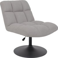 Интерьерное кресло AksHome Grande (серая ткань Linen Fabric-11/черный)