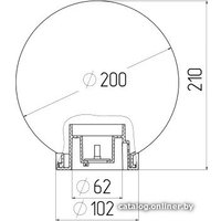 Садовый светильник ЭРА НТУ 02-60-205 Б0048070