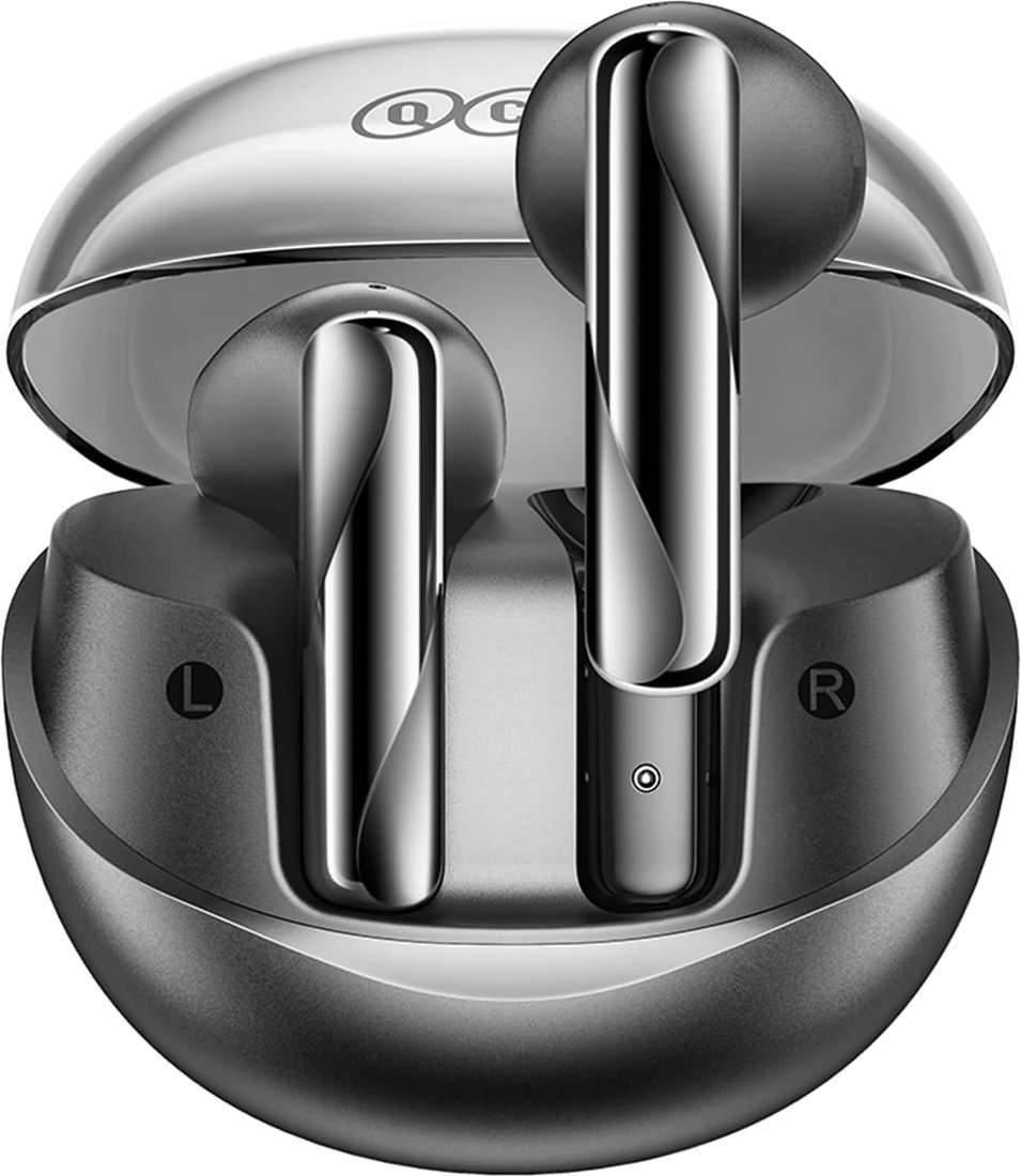 

Наушники QCY AilyBuds Clear (черный/серый)